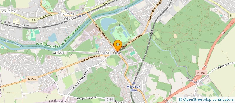 localisation de l'entreprise AF  MERY-SUR-OISE