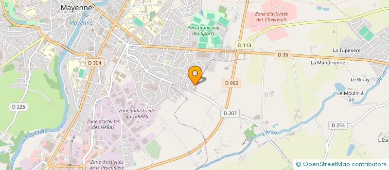 localisation de l'entreprise AF AFRO DANSE  MAYENNE