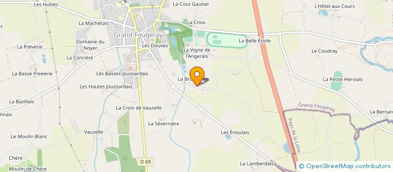 localisation de l'entreprise AF AGENCEMENT  GRAND-FOUGERAY