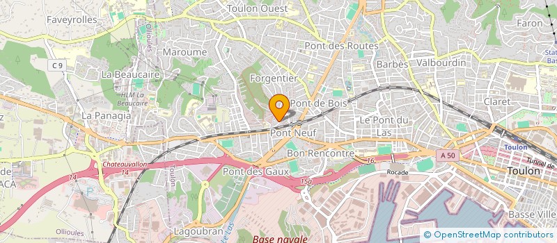 localisation de l'entreprise AF AGENCY  TOULON