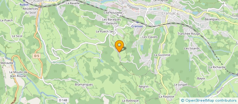 localisation de l'entreprise AF ANDURAND  CRANSAC