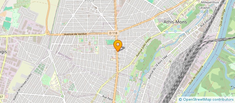 localisation de l'entreprise AF ATHIS  ATHIS-MONS