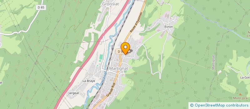 localisation de l'entreprise AF-AUTO à MARTIGNAT