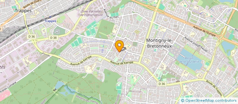 localisation de l'entreprise AF AUTO à MONTIGNY-LE-BRETONNEUX