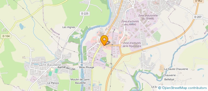 localisation de l'entreprise AF AUTO à MAYENNE