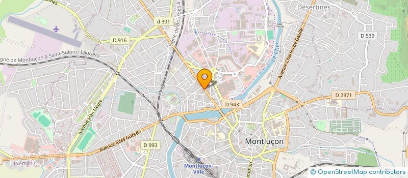 localisation de l'entreprise AF BTP à MONTLUCON