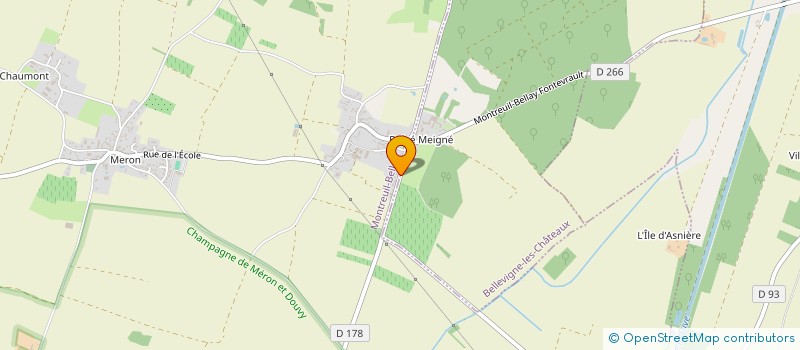 localisation de l'entreprise AF&CA  MONTREUIL-BELLAY