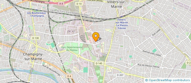 localisation de l'entreprise AF CAPITAL à CHAMPIGNY-SUR-MARNE