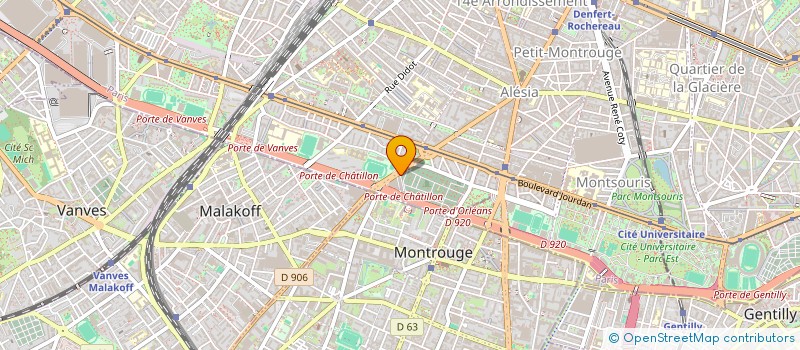 localisation de l'entreprise AF CHATILLON SARL  PARIS