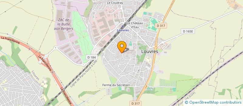 localisation de l'entreprise AF CHAUFFEUR PARISIEN  LOUVRES