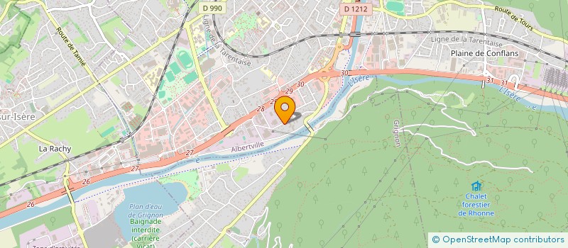 localisation de l'entreprise AF'CLEAN  ALBERTVILLE