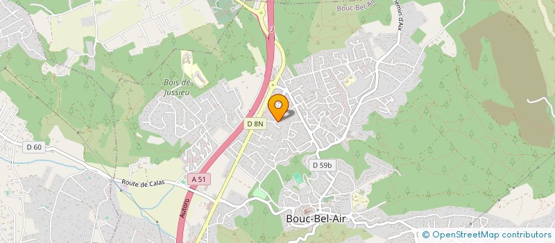 localisation de l'entreprise AF CONCEPT  BOUC-BEL-AIR