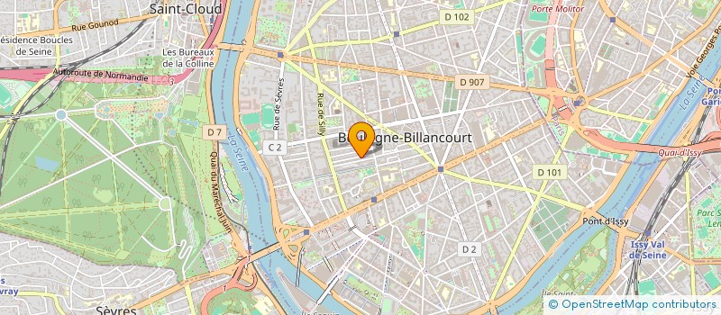 localisation de l'entreprise AF CONSEIL  BOULOGNE-BILLANCOURT