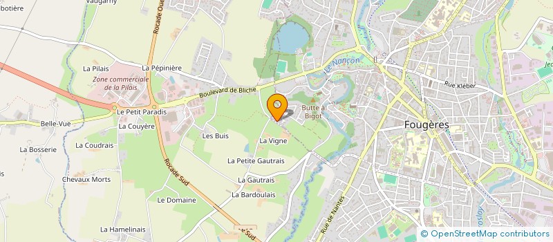 localisation de l'entreprise AF CONSEILS  FOUGERES