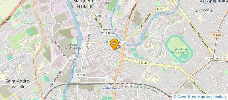 localisation de l'entreprise AF CONSEILS à MARCQ-EN-BARŒUL