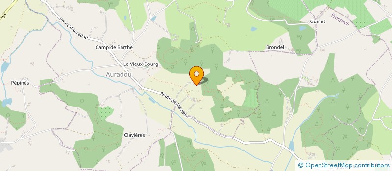 localisation de l'entreprise AF CONSTRUCTION  AURADOU