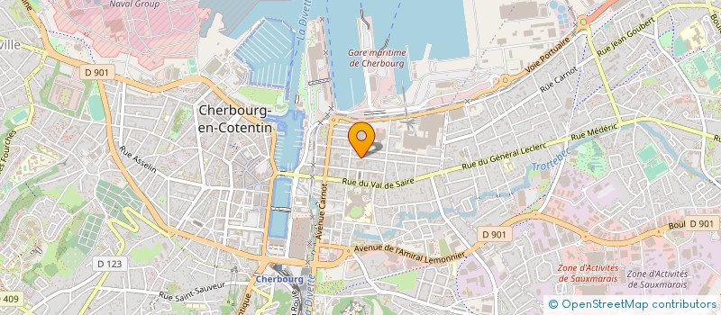 localisation de l'entreprise AF CONTROLE  CHERBOURG-EN-COTENTIN