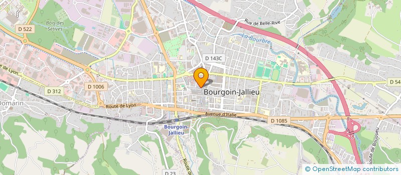 localisation de l'entreprise AF CREATION à BOURGOIN-JALLIEU