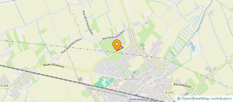 localisation de l'entreprise AF CUVELIER  AUDRUICQ