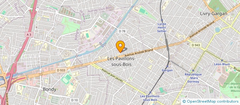 localisation de l'entreprise AF DIGITAL FORMATIONS  LES PAVILLONS-SOUS-BOIS