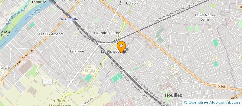 localisation de l'entreprise AF DOMINGUES à SARTROUVILLE