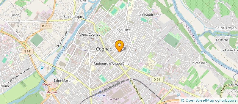 localisation de l'entreprise AF EDITION à COGNAC