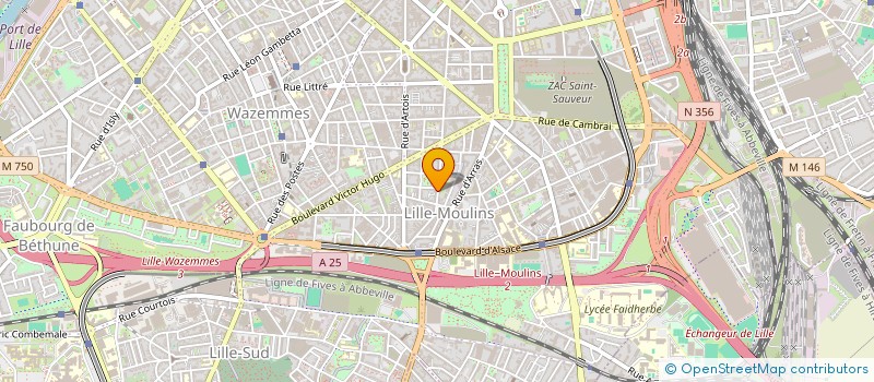 localisation de l'entreprise AF ELEC à LILLE