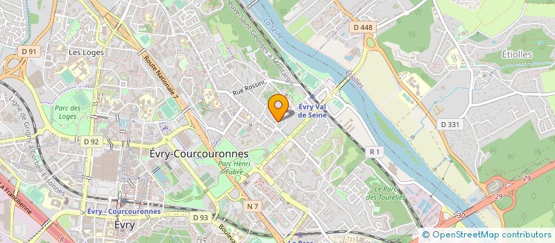 localisation de l'entreprise AF ENDUIT PEINTURE à EVRY-COURCOURONNES