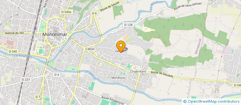 localisation de l'entreprise AF ETANCHEITE  MONTELIMAR