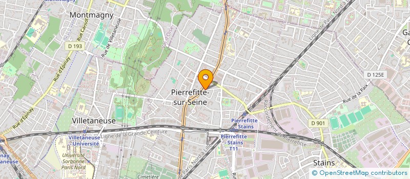 localisation de l'entreprise AF EVENTS à PIERREFITTE-SUR-SEINE