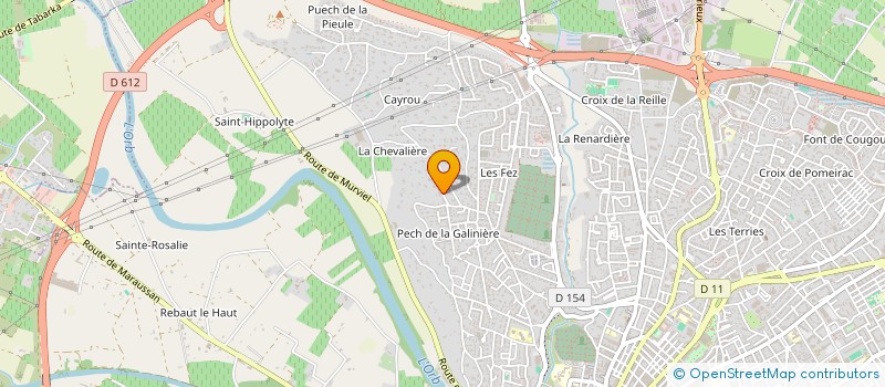 localisation de l'entreprise AF FITA à BEZIERS