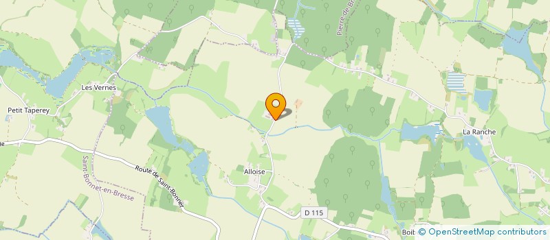 localisation de l'entreprise AF FONCIER  LA CHAPELLE-SAINT-SAUVEUR