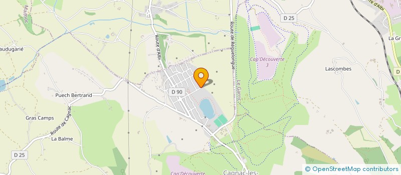 localisation de l'entreprise AF FRUITS  CAGNAC-LES-MINES