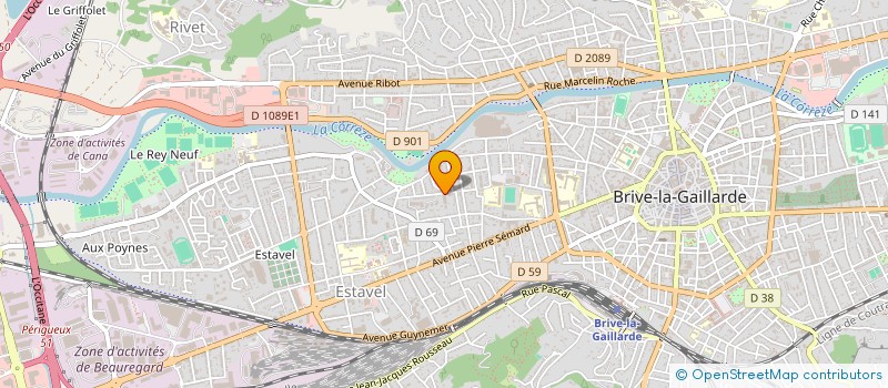 localisation de l'entreprise AF GROUP 19  BRIVE-LA-GAILLARDE