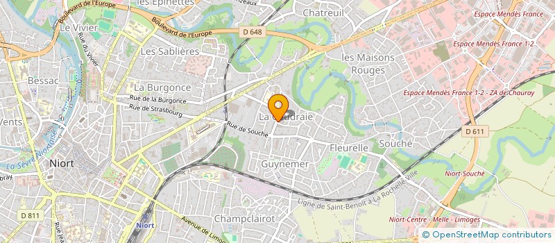 localisation de l'entreprise AF HABITAT à NIORT