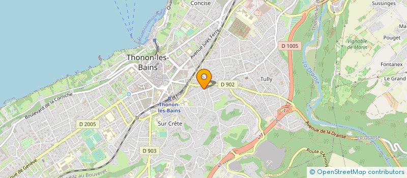 localisation de l'entreprise AF HOLDING à THONON-LES-BAINS