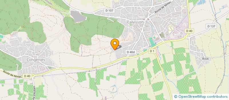 localisation de l'entreprise AF HOLDING  CALVISSON