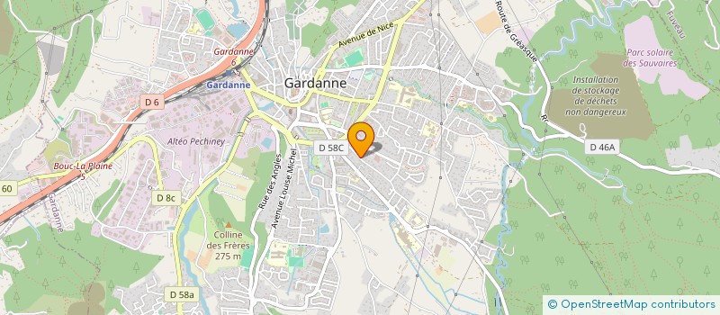 localisation de l'entreprise AF HOLDING  GARDANNE