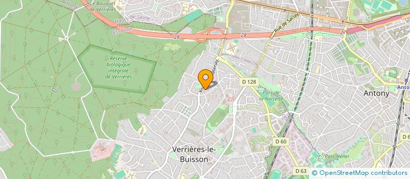 localisation de l'entreprise AF'I à VERRIERES-LE-BUISSON