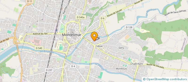 localisation de l'entreprise AF IMMO  MONTELIMAR