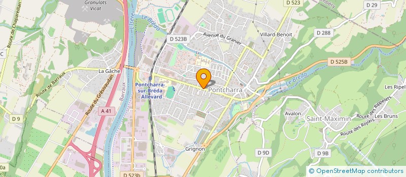 localisation de l'entreprise AF IMMO  PONTCHARRA