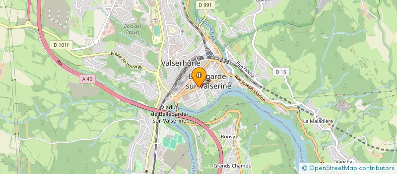 localisation de l'entreprise AF IMMO  VALSERHONE