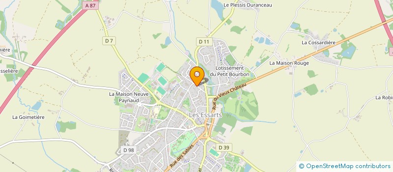 localisation de l'entreprise AF IMMO  ESSARTS-EN-BOCAGE