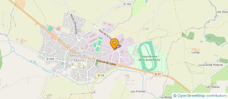 localisation de l'entreprise AF IMMO  MESLAY-DU-MAINE