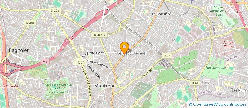 localisation de l'entreprise AF INFORMATIQUE à MONTREUIL