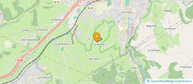 localisation de l'entreprise AF ' INOX  SAINT-CHAMOND