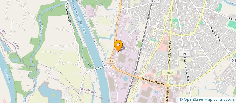 localisation de l'entreprise AF INVEST à MONTELIMAR