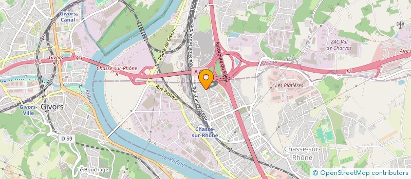 localisation de l'entreprise AF'INVEST  CHASSE-SUR-RHONE