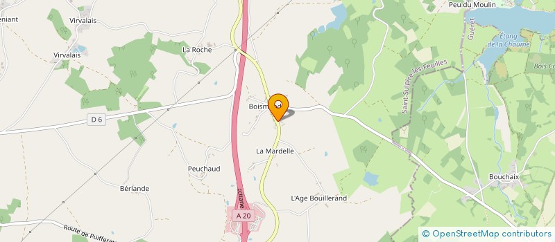 localisation de l'entreprise AF LARRAUD TRAITEUR à SAINT-SULPICE-LES-FEUILLES