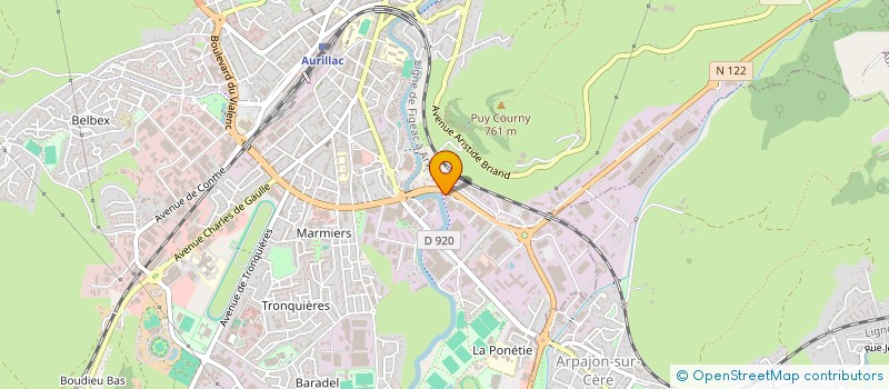 localisation de l'entreprise AF ORGANIC à AURILLAC